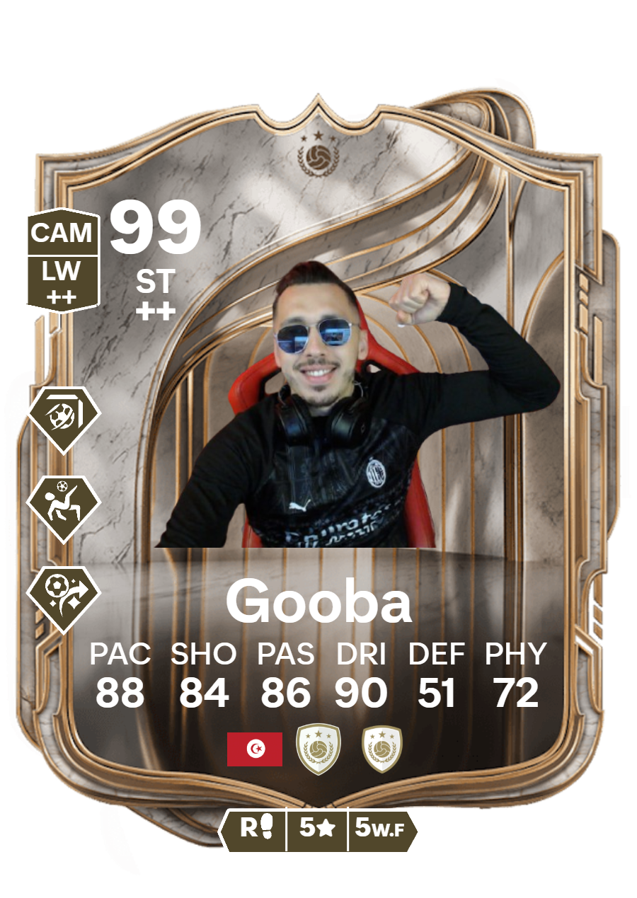 GOOBA FIFA Ultimate Team Card